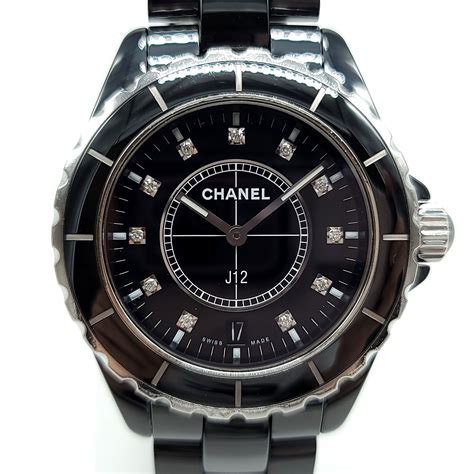 chanel j12 38mm black ceramic watch|其他.